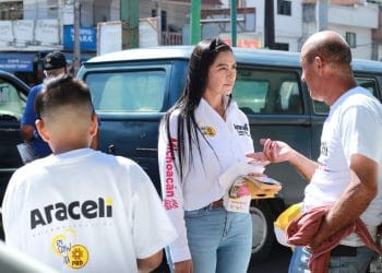 Vamos a defender la democracia y el voto libre afirma Araceli Saucedo en Pátzcuaro