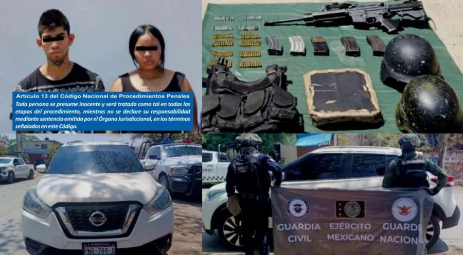 En Múgica, Detienen A Una Pareja Con Un Rifle De Asalto, Equipo Táctico Y Una Camioneta Robada 19 En Múgica, Detienen A Una Pareja Con Un Rifle De Asalto, Equipo Táctico Y Una Camioneta Robada