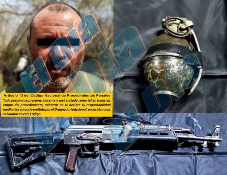 Lo Detienen La Boi Con Un Fusil De Asalto Y Una Granada En Una Italika, En «La Salatera» De Apatzingán