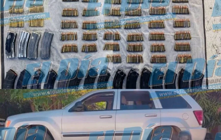 Aseguran Camioneta Abandonada Con Armamento En Las Inmediaciones De Acahuato 19 Vehiculo Con Armas En Acahuato - El Día De Michoacán