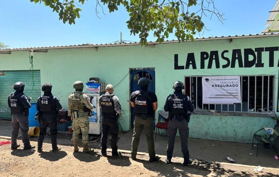 En Apatzingán, Aseguran Inmueble Utilizado Como Caseta De Cobro De Extorsión Para Transportistas En San Juan De Los Plátanos