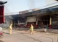 En Apatzingán, Se Incendia Abarrotera Morelia