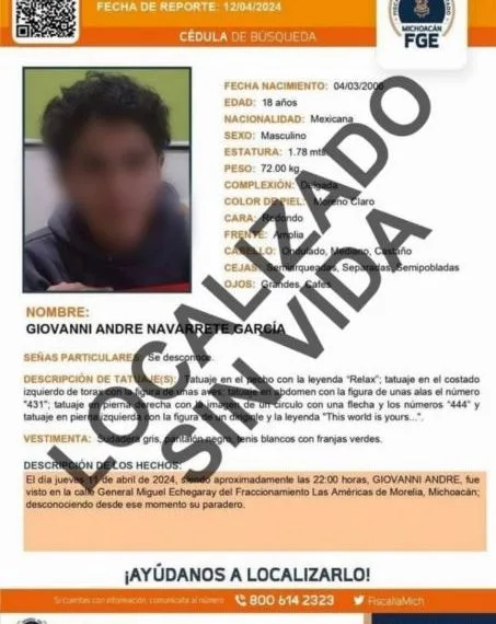 Localizan Sin Vida, A Joven Que Había Sido Reportado Como Desaparecido En Morelia 19 Localizado Sin Vida
