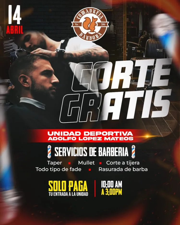 Este Domingo, Habrá Cortes De Pelo Gratis En La Unidad Deportiva De Apatzingán