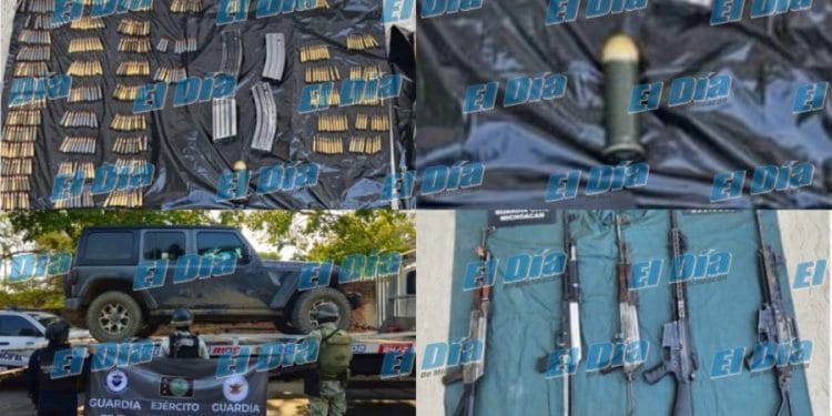 Agentes federales y estatales decomisan armamento y granada en vehículo abandonado en la Colonias 1 Vamos a fortalecer el cuerpo policiaco de Apatzingán, con equipamiento y capacitación constante: Fanny Arreola