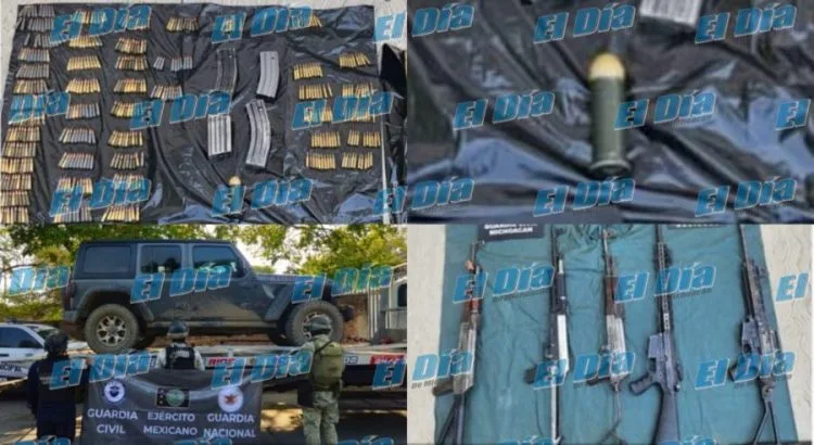 Agentes Federales Y Estatales Decomisan Armamento Y Granada En Vehículo Abandonado En La Colonias 21 Vamos A Fortalecer El Cuerpo Policiaco De Apatzingán, Con Equipamiento Y Capacitación Constante: Fanny Arreola