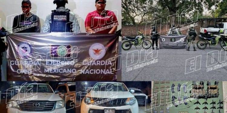 Detiene la BOI a dos con cartuchos, 2 vehículos robados y 3 motocicletas en "La Iguana", en Buenavista 1 Por calor, SSM lleva a Apatzingán brigadas médicas