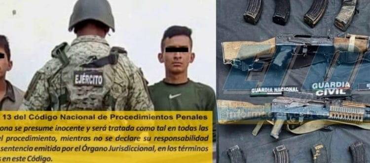 Detienen a dos con armas, equipo táctico, motocicletas y equipo para lanzar explosivos con drones