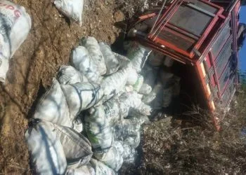 Vuelca Camioneta En Las Ordeñitas