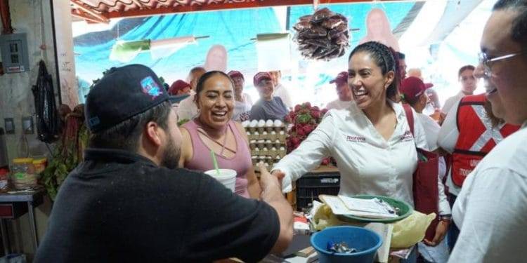 Fanny Arreola reforesta área verde en Apatzingán; se compromete a plantar un árbol por cada voto
