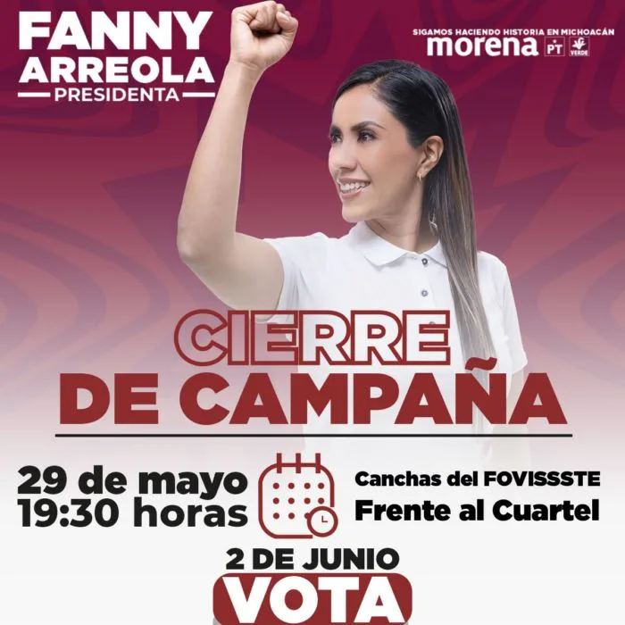 Fanny Arreola Cerrará Campaña Con Un Apoyo Masivo En Apatzingán 