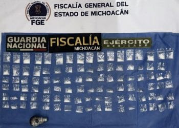 En cateo, asegura Fiscalía General droga y detiene a una persona relacionada en conductas ilícitas, en Morelia