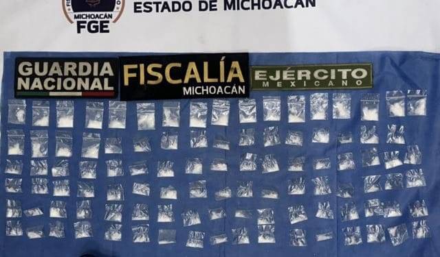 En cateo, asegura Fiscalía General droga y detiene a una persona relacionada en conductas ilícitas, en Morelia