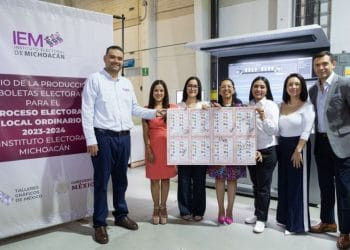Corre papel y tinta para Michoacán: inicia impresión de boletas para el 2 de junio