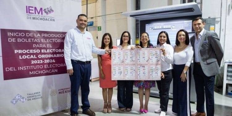 Corre papel y tinta para Michoacán: inicia impresión de boletas para el 2 de junio