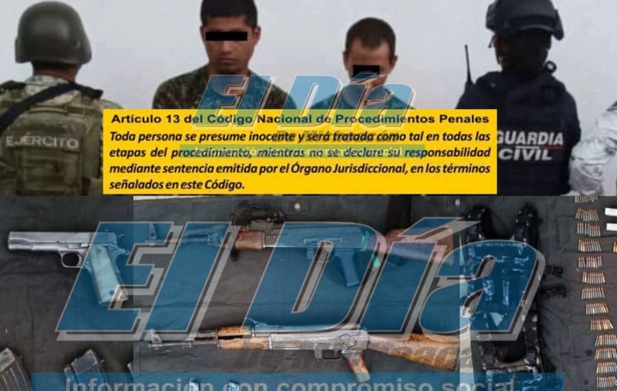 2 detenidos en las anonas Armas balas EL DIA | El Día de Michoacán