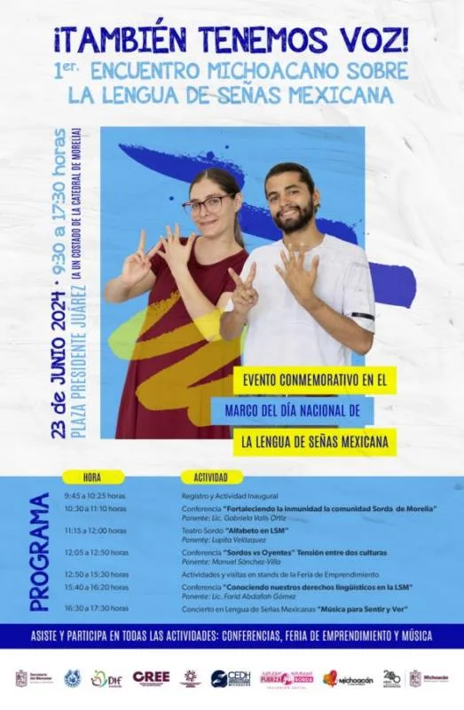 Anuncian Primer Encuentro Michoacano Sobre La Lengua De Señas Mexicana