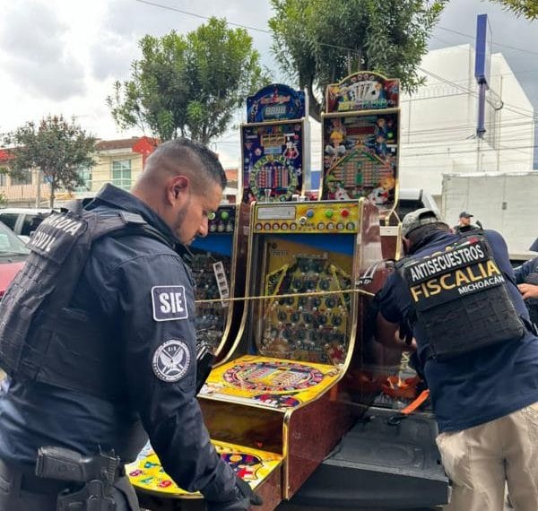 Aseguran En Operativo 307 Máquinas Tragamonedas En Uruapan