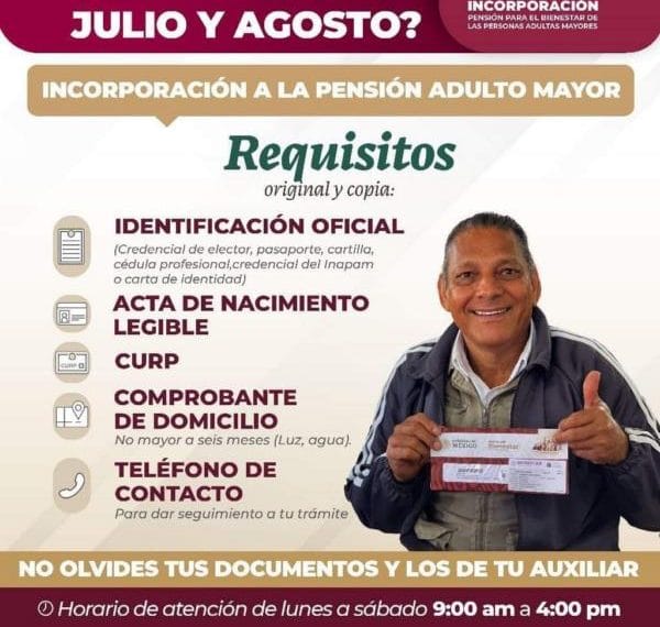 Estas son las fechas para el Registro pension de adultos mayores | El Día de Michoacán