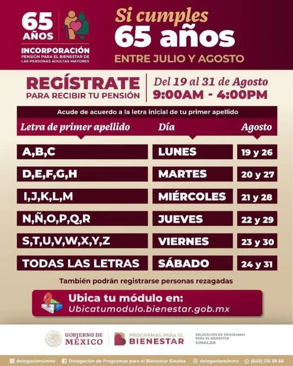 Estas Son Las Fechas Para El Registro Y Requisitos Para La Pensión De Adultos Mayores