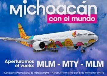 Volaris abre nueva ruta de Morelia a Monterrey