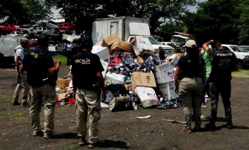 incinera FGE productos apocrifos e insumos utilizados para consumo de drogas 1 | El Día de Michoacán