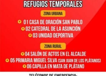 Habilitan albergues en Apatzingán