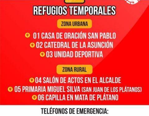 Habilitan albergues en Apatzingán
