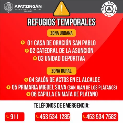 Habilitan Albergues En Apatzingán