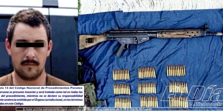 Detienen a uno con un fusil de Asalto en “El Rancho California” de Apatzingán