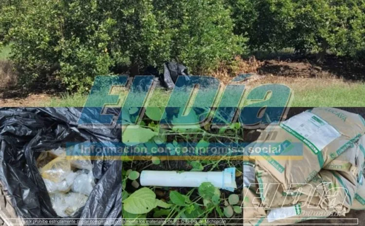 Aseguran Material Para Hacer Explosivos En Una Huerta De Limón De Las Colonias De Apatzingán