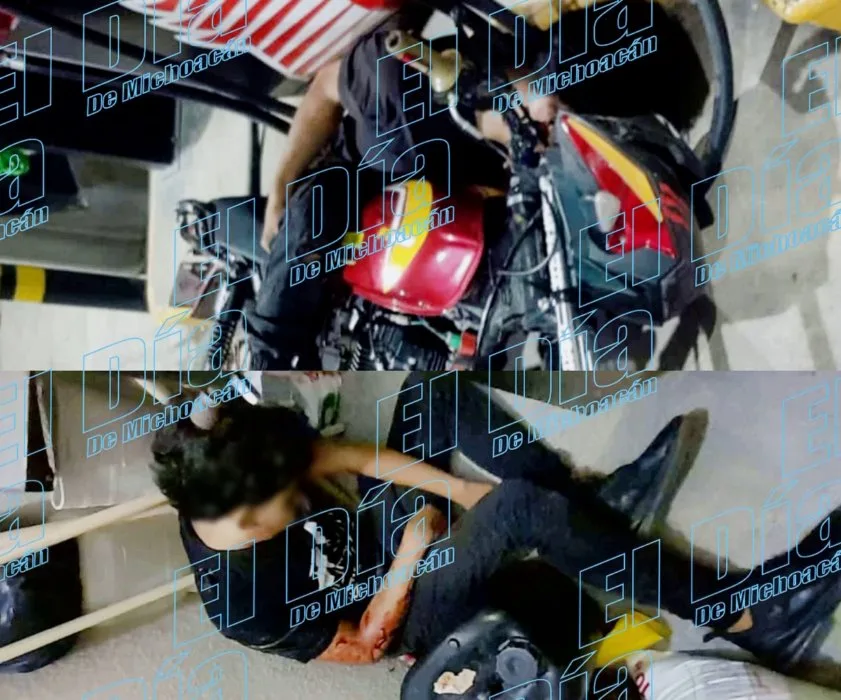 Ataque Armado A Jóvenes Sobre Motocicleta En Céntrica Gasolinera De Apatzingán, Dejó Un Muerto Y Un Herido De Gravedad