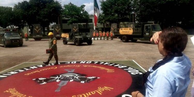 Irma Moreno invitada a simulacro por sismo en instalaciones de la 43 Zona Militar 1 Irma Moreno invitada a simulacro por sismo 43 zona militar - El día de Michoacán