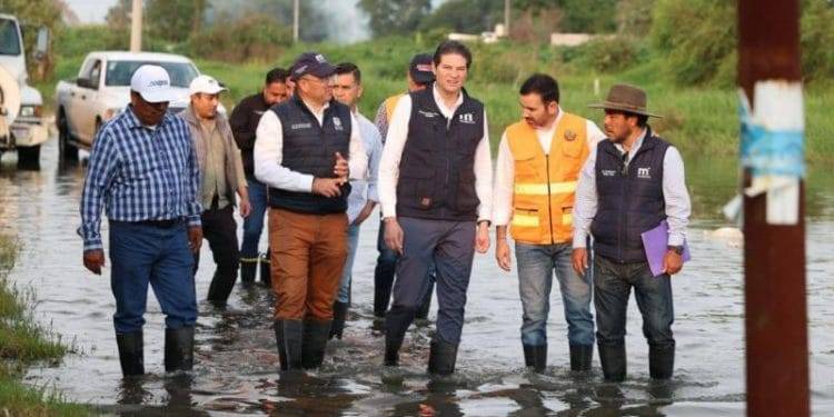 Supervisa Alfonso Martínez, labores de apoyo en los Itzícuaros