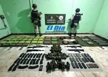 Militares y GN aseguran 4 fusiles de asalto y más de 20 mil cartuchos útiles en División del Norte