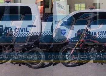 Asegura Guardia Civil dos motocicletas en calidad de abandono en Apatzingán