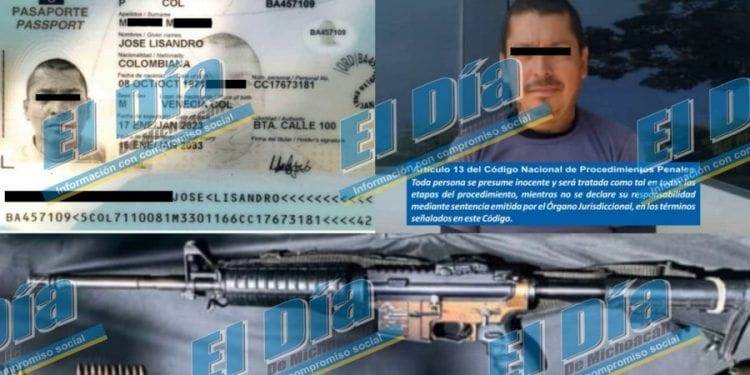 Capturan a un exintegrante del Ejército de Colombia en la Ruana que se enfrentó con personal de la BOI 1 Colombiano Detenido EL DIA - El día de Michoacán