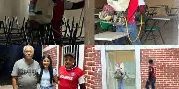 Paola Castañeda Ayuda A Escuela A Nebulizar Contra El Dengue