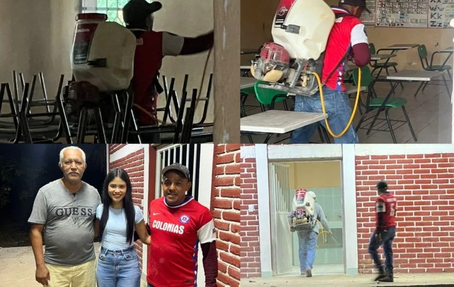 Paola Castañeda Ayuda A Escuela A Nebulizar Contra El Dengue 19 Paola Castañeda Ayuda A Escuela A Nebulizar Contra El Dengue