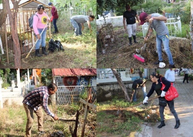 Realizan Jornada De Limpieza En El Panteón De Apatzingán