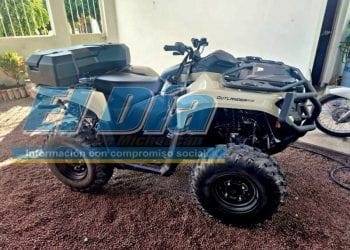 Roban a mano armada otra costosa Cuatrimoto en Apatzingán