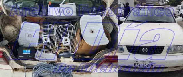 Detienen A 3 En El Crucero De El Recreo, Con Un Tsuru Robado Y Equipo Para Instalar Internet