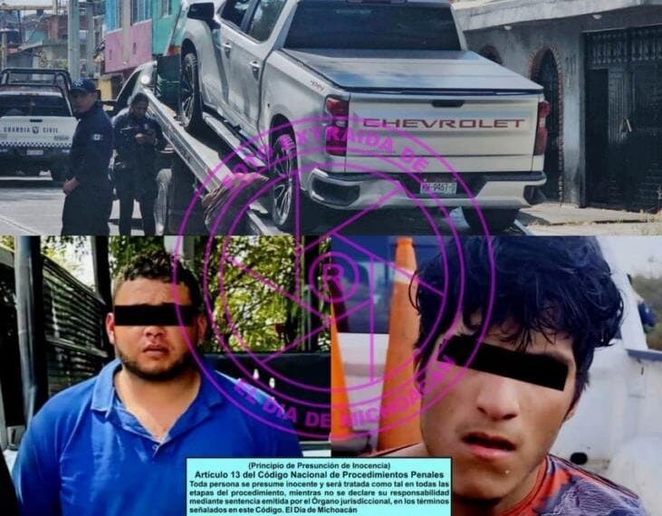 Detenidos por robo de un Veiculo en Morelia | El Día de Michoacán