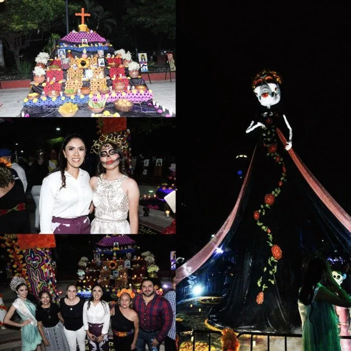 Encienden La Monumental Catrina En Apatzingán