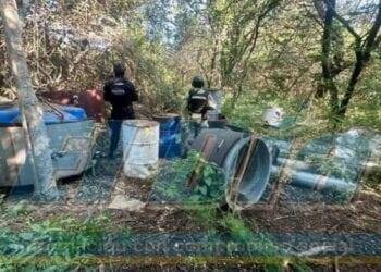 Desmantelan Narco-Laboratorio clandestino y aseguran armamento, tras emboscada a Policías en Buenavista