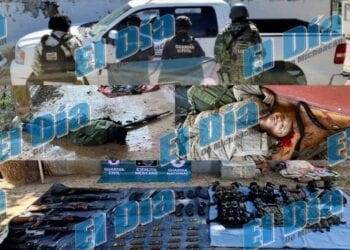 Mueren dos tras enfrentarse contra fuerzas del orden; además decomiso de armas y un vehículo robado en Las Ordeñitas de Parácuaro
