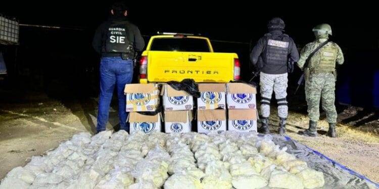 Agentes federales y estatales decomisan 115 kg de metanfetamina en Morelia