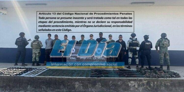 Cae comando armado de Templarios en El Capire de Apatzingán; son 9 y traían un arsenal
