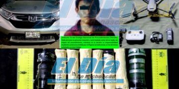 Detienen A Uno En La Miguel Hidalgo De Apatzingán, Con Explosivos, Un Dron Y Equipo De Radiocomunicación