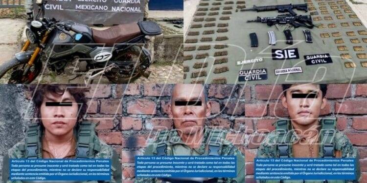 Detienen a 3 con armas en una brecha de Catalinas en Buenavista